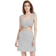 Grey Goose	 - 	velour Cutout Dress by ColorfulDresses