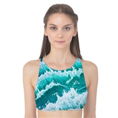 Waves On The Ocean Ii Tank Bikini Top by GardenOfOphir