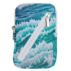 Waves On The Ocean Ii Belt Pouch Bag (small) by GardenOfOphir