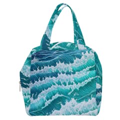 Waves On The Ocean Ii Boxy Hand Bag by GardenOfOphir