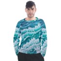 Waves On The Ocean Ii Men s Long Sleeve Raglan Tee View1