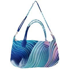 Ocean Waves Pastel Removal Strap Handbag by GardenOfOphir