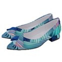 Ocean Waves Pastel Women s Bow Heels View2