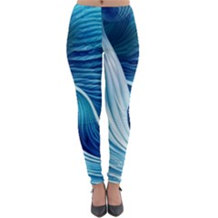 Summertime On The Sea Lightweight Velour Leggings by GardenOfOphir