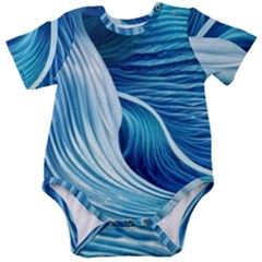 Summertime On The Sea Baby Short Sleeve Bodysuit by GardenOfOphir