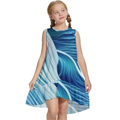 Summertime On The Sea Kids  Frill Swing Dress by GardenOfOphir