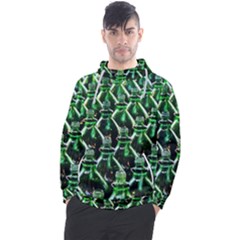 Bottles Green Drink Pattern Soda Refreshment Men s Pullover Hoodie