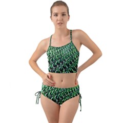 Bottles Green Drink Pattern Soda Refreshment Mini Tank Bikini Set by Ravend