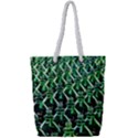 Bottles Green Drink Pattern Soda Refreshment Full Print Rope Handle Tote (Small) View1