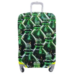 Bottles Green Drink Pattern Soda Refreshment Luggage Cover (medium) by Ravend