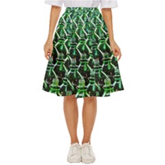 Bottles Green Drink Pattern Soda Refreshment Classic Short Skirt by Ravend