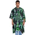 Bottles Green Drink Pattern Soda Refreshment Men s Hooded Rain Ponchos View1