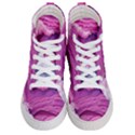 Abstract Pink Ocean Waves Men s Hi-Top Skate Sneakers View1