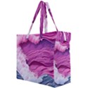 Abstract Pink Ocean Waves Canvas Travel Bag View2