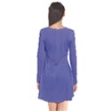 Blue Iris	 - 	Long Sleeve V-neck Flare Dress View2