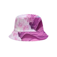 Abstract Pink Ocean Waves Inside Out Bucket Hat (Kids)