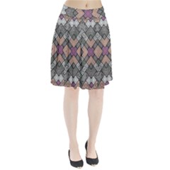 Mandala Decoration Floral Flower Indian Design Pleated Skirt by Ravend