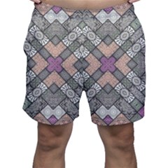 Mandala Decoration Floral Flower Indian Design Men s Shorts by Ravend