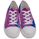 Pink Water Waves Women s Low Top Canvas Sneakers View1