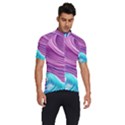 Pink Water Waves Men s Short Sleeve Cycling Jersey View3