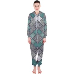 Mandala Decoration Floral Flower Indian Design Pattern Hooded Jumpsuit (ladies) by Ravend