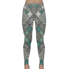 Mandala Decoration Floral Flower Indian Design Pattern Lightweight Velour Classic Yoga Leggings by Ravend