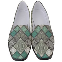 Mandala Decoration Floral Flower Indian Design Pattern Women s Classic Loafer Heels by Ravend