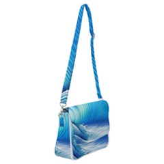 Nature s Beauty; Ocean Waves Shoulder Bag With Back Zipper by GardenOfOphir