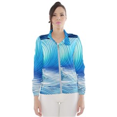 Nature s Beauty; Ocean Waves Women s Windbreaker by GardenOfOphir