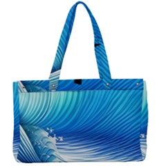 Nature s Beauty; Ocean Waves Canvas Work Bag by GardenOfOphir