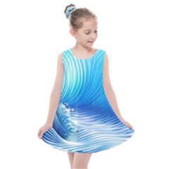 Nature s Beauty; Ocean Waves Kids  Summer Dress by GardenOfOphir