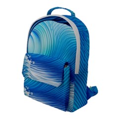 Nature s Beauty; Ocean Waves Flap Pocket Backpack (large) by GardenOfOphir