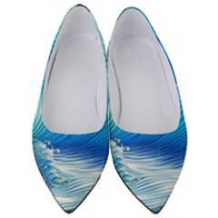 Nature s Beauty; Ocean Waves Women s Low Heels by GardenOfOphir