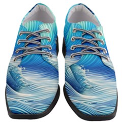 Nature s Beauty; Ocean Waves Women Heeled Oxford Shoes by GardenOfOphir