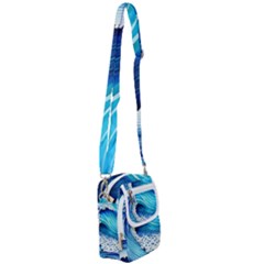 Blue Water Reflections Shoulder Strap Belt Bag by GardenOfOphir