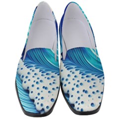 Blue Water Reflections Women s Classic Loafer Heels by GardenOfOphir