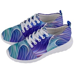 Majestic Ocean Waves Men s Lightweight Sports Shoes by GardenOfOphir