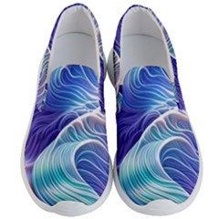 Majestic Ocean Waves Men s Lightweight Slip Ons by GardenOfOphir