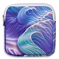 Majestic Ocean Waves Mini Square Pouch by GardenOfOphir