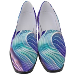 Majestic Ocean Waves Women s Classic Loafer Heels by GardenOfOphir