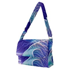 Majestic Ocean Waves Full Print Messenger Bag (m) by GardenOfOphir