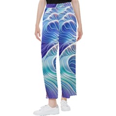 Majestic Ocean Waves Women s Pants  by GardenOfOphir