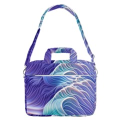 Majestic Ocean Waves Macbook Pro 16  Shoulder Laptop Bag by GardenOfOphir