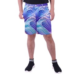 Majestic Ocean Waves Men s Pocket Shorts by GardenOfOphir