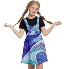 Majestic Ocean Waves Kids  Apron Dress by GardenOfOphir