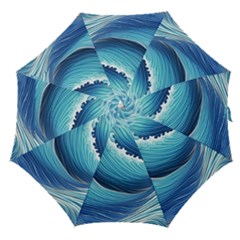 Simple Summer Wave Pattern Straight Umbrellas by GardenOfOphir