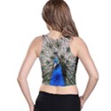 Peacock Bird Animal Feather Nature Colorful Racer Back Crop Top View2