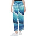 Simple Summer Wave Pattern Women s Pants  View1