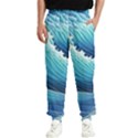 Simple Summer Wave Pattern Men s Elastic Waist Pants View1