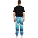 Simple Summer Wave Pattern Men s Elastic Waist Pants View2